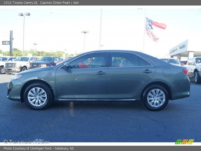 Cypress Green Pearl / Ash 2012 Toyota Camry LE