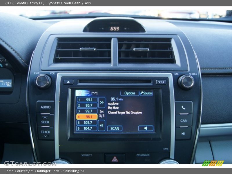 Cypress Green Pearl / Ash 2012 Toyota Camry LE