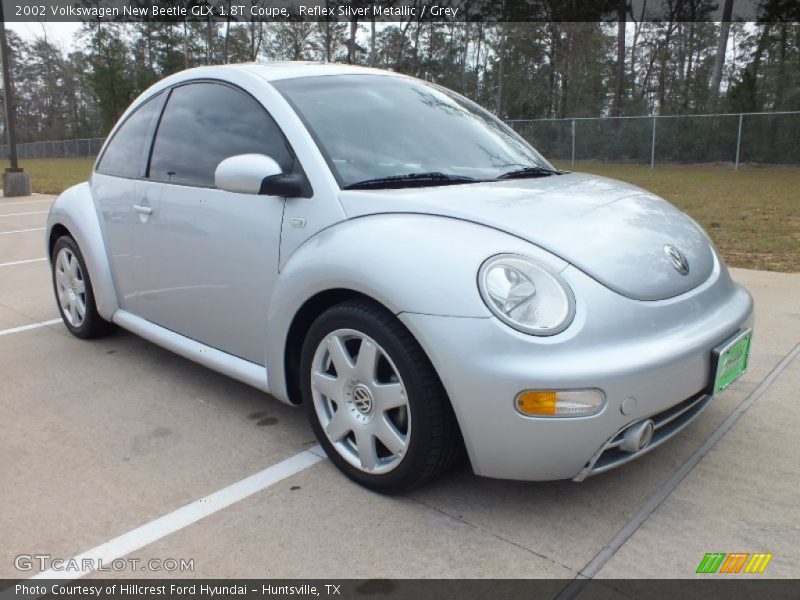 Reflex Silver Metallic / Grey 2002 Volkswagen New Beetle GLX 1.8T Coupe