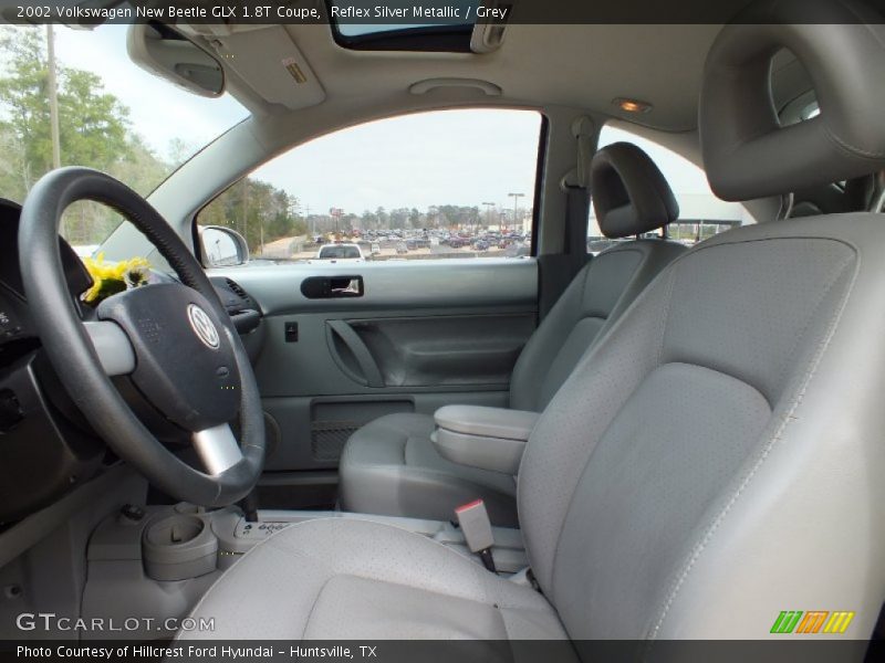 Reflex Silver Metallic / Grey 2002 Volkswagen New Beetle GLX 1.8T Coupe