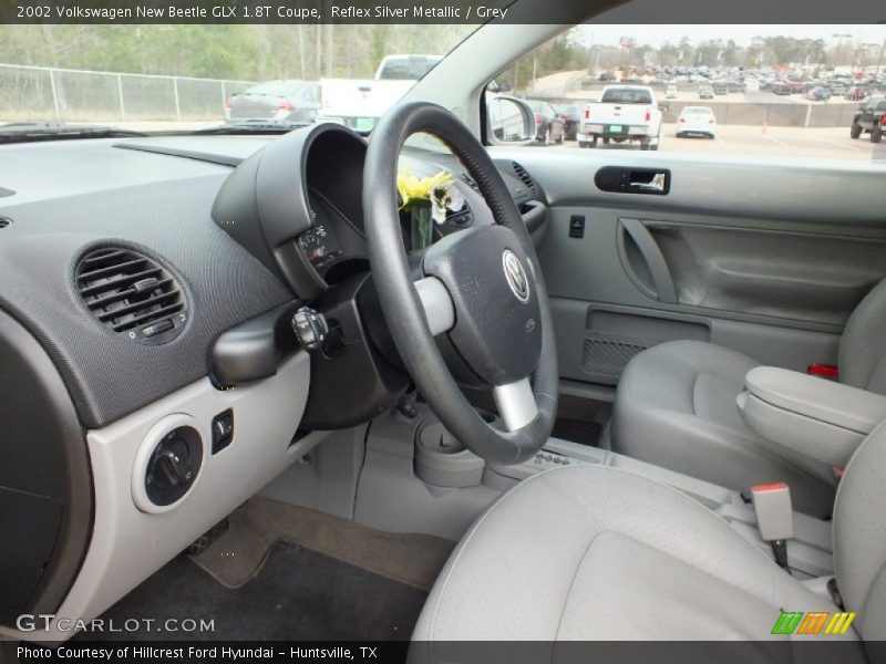 Reflex Silver Metallic / Grey 2002 Volkswagen New Beetle GLX 1.8T Coupe