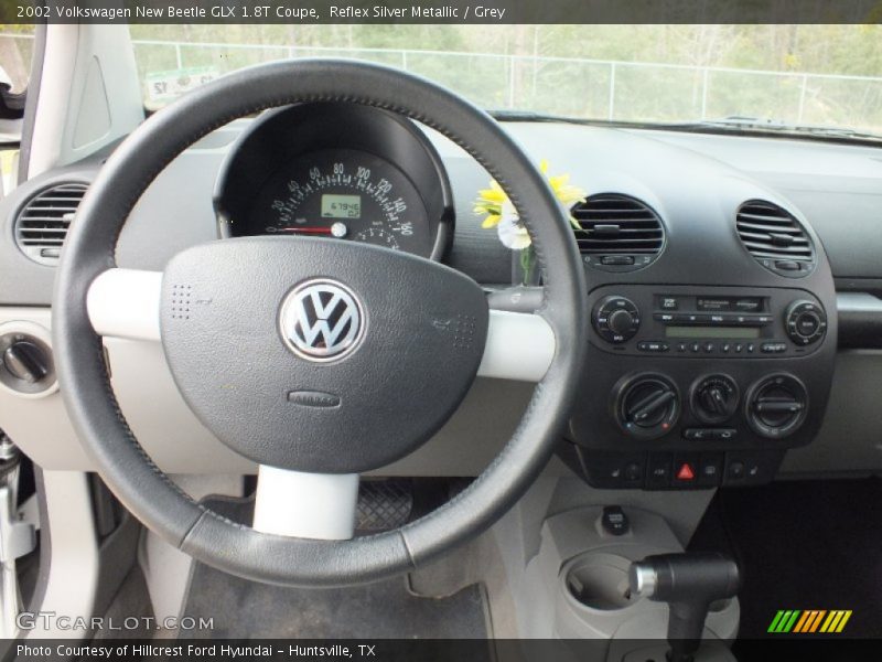 Reflex Silver Metallic / Grey 2002 Volkswagen New Beetle GLX 1.8T Coupe