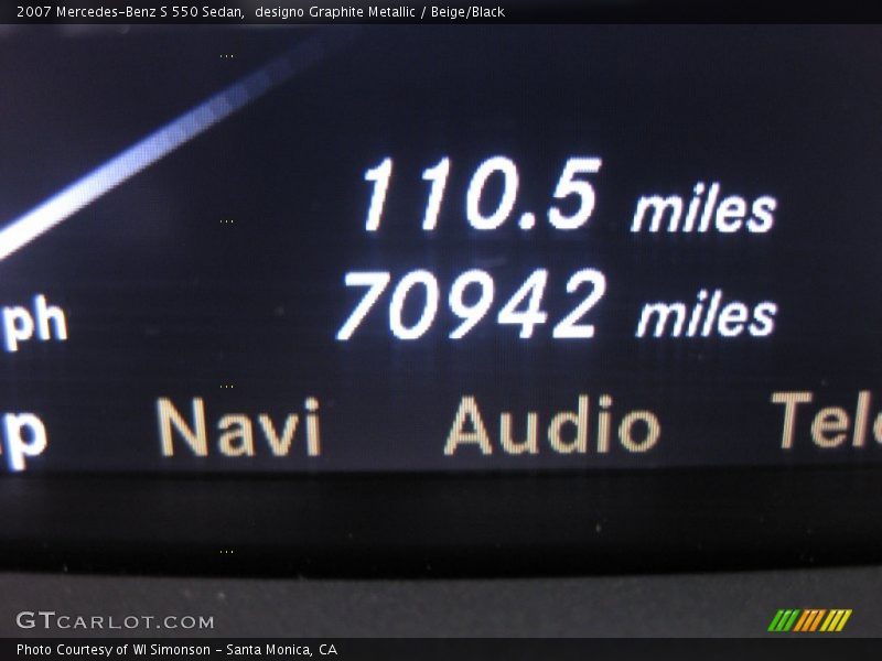 designo Graphite Metallic / Beige/Black 2007 Mercedes-Benz S 550 Sedan