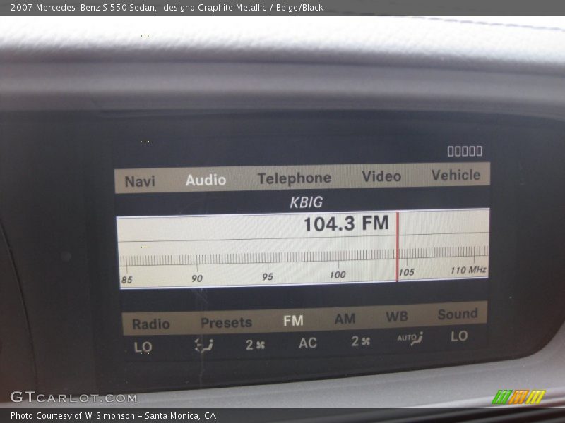 designo Graphite Metallic / Beige/Black 2007 Mercedes-Benz S 550 Sedan