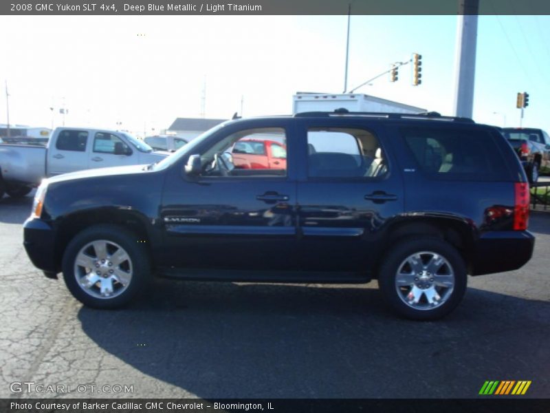 Deep Blue Metallic / Light Titanium 2008 GMC Yukon SLT 4x4