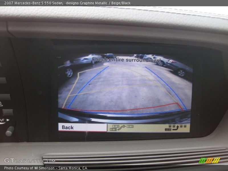designo Graphite Metallic / Beige/Black 2007 Mercedes-Benz S 550 Sedan