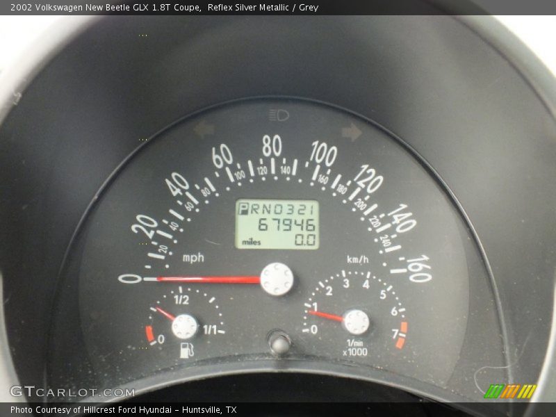 Reflex Silver Metallic / Grey 2002 Volkswagen New Beetle GLX 1.8T Coupe
