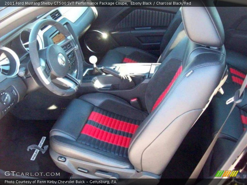 Ebony Black / Charcoal Black/Red 2011 Ford Mustang Shelby GT500 SVT Performance Package Coupe