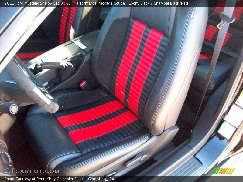 Ebony Black / Charcoal Black/Red 2011 Ford Mustang Shelby GT500 SVT Performance Package Coupe