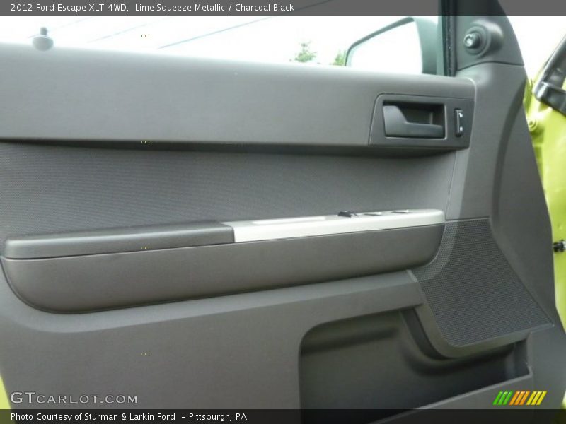 Lime Squeeze Metallic / Charcoal Black 2012 Ford Escape XLT 4WD