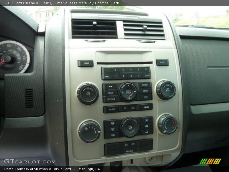 Lime Squeeze Metallic / Charcoal Black 2012 Ford Escape XLT 4WD