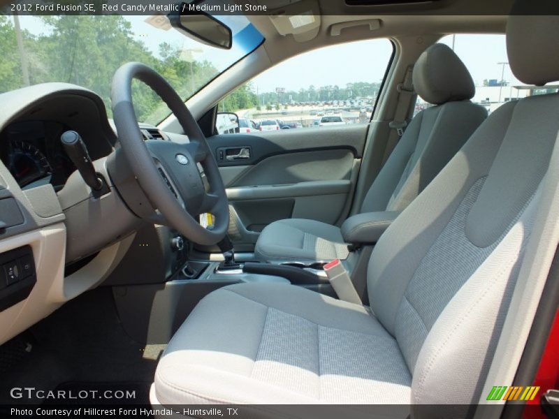 Red Candy Metallic / Medium Light Stone 2012 Ford Fusion SE