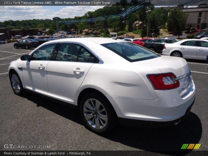 White Platinum Tri-Coat / Light Stone 2011 Ford Taurus Limited AWD