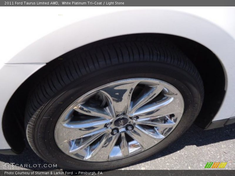 White Platinum Tri-Coat / Light Stone 2011 Ford Taurus Limited AWD