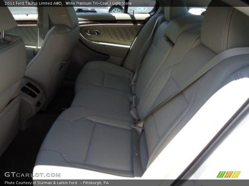 White Platinum Tri-Coat / Light Stone 2011 Ford Taurus Limited AWD