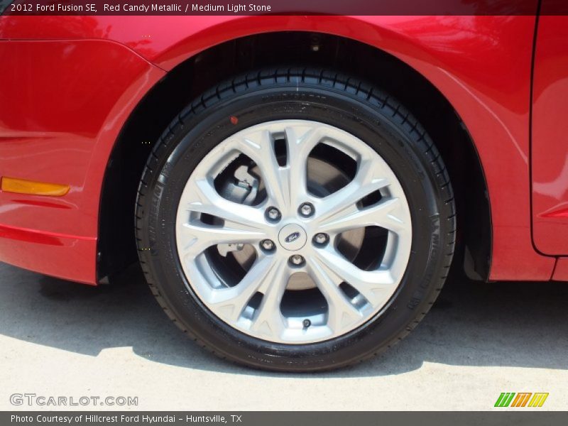 Red Candy Metallic / Medium Light Stone 2012 Ford Fusion SE