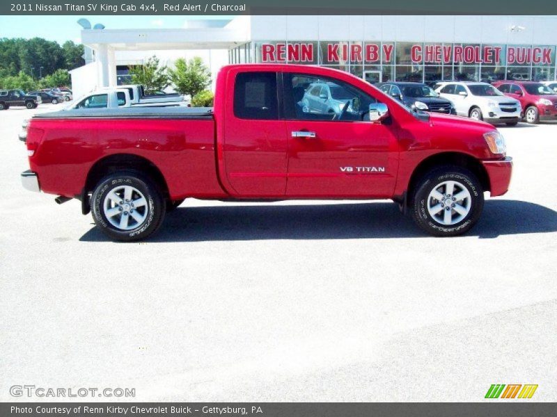 Red Alert / Charcoal 2011 Nissan Titan SV King Cab 4x4