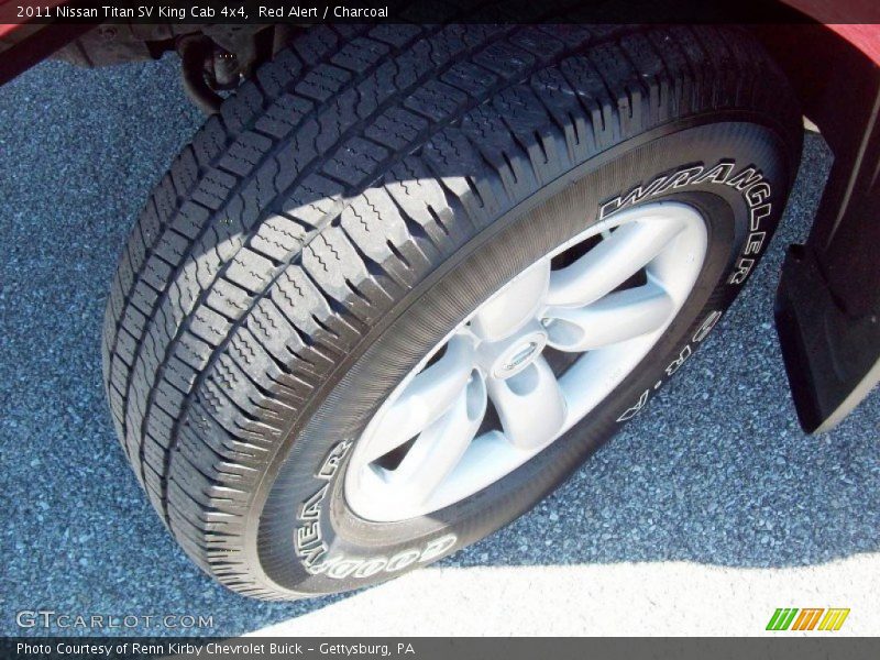 Red Alert / Charcoal 2011 Nissan Titan SV King Cab 4x4
