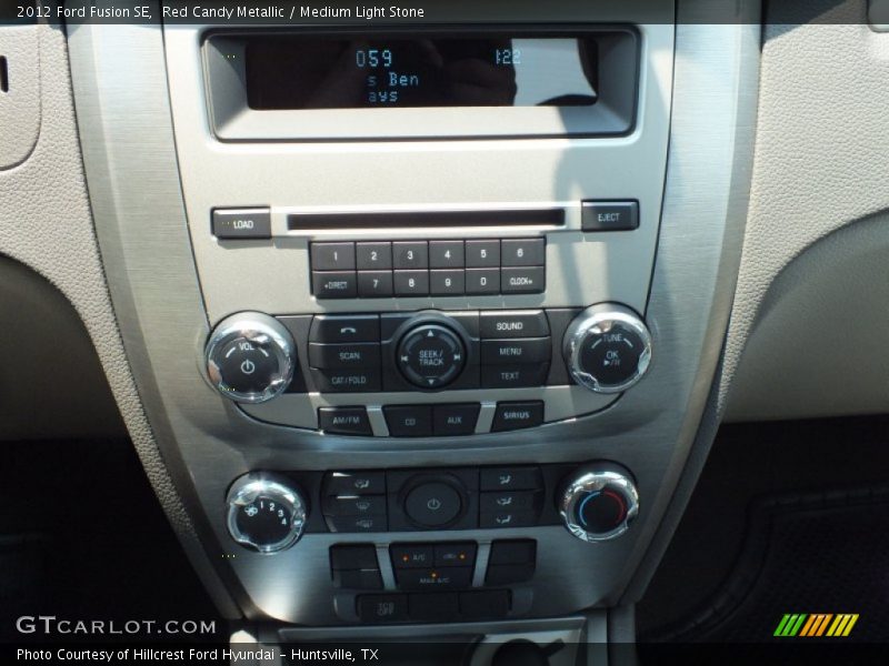 Red Candy Metallic / Medium Light Stone 2012 Ford Fusion SE