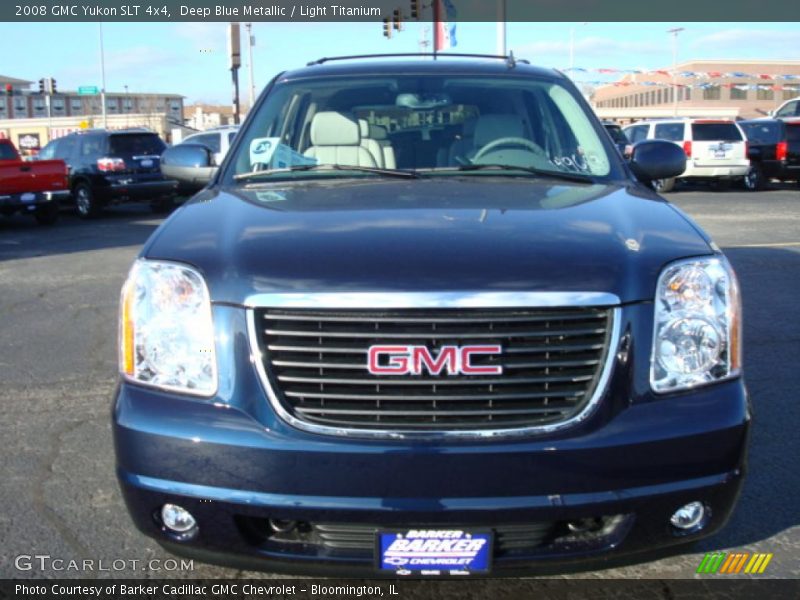 Deep Blue Metallic / Light Titanium 2008 GMC Yukon SLT 4x4