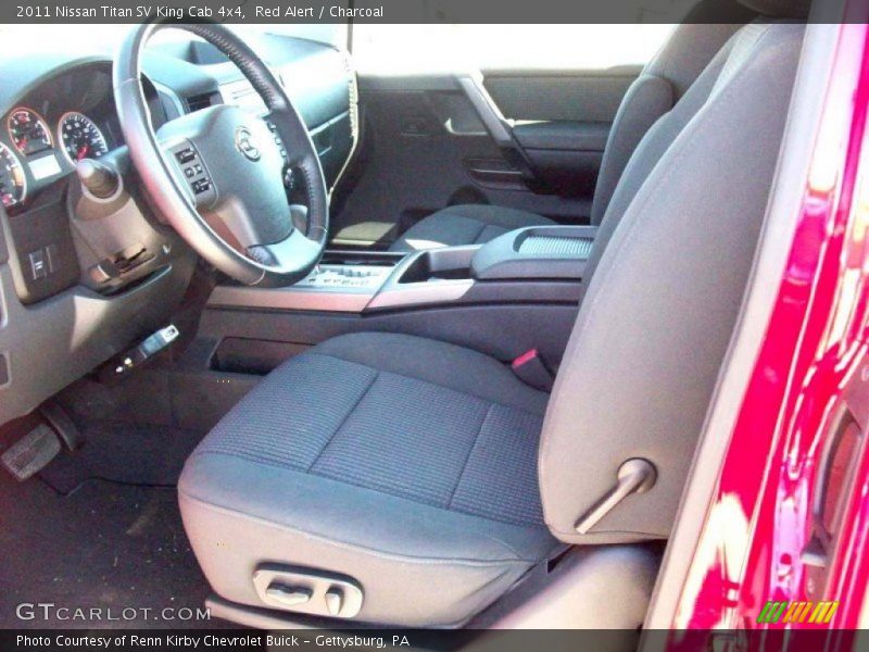 Red Alert / Charcoal 2011 Nissan Titan SV King Cab 4x4