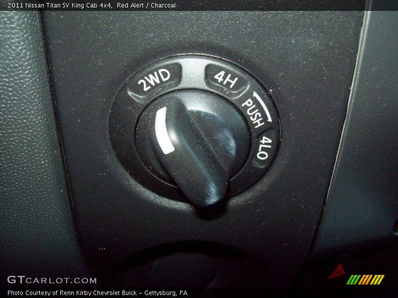 Red Alert / Charcoal 2011 Nissan Titan SV King Cab 4x4