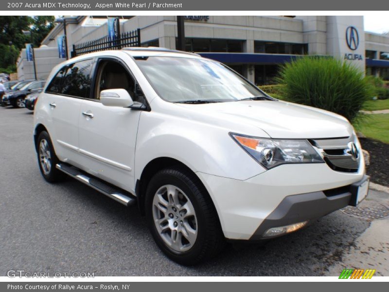 Aspen White Pearl / Parchment 2007 Acura MDX Technology