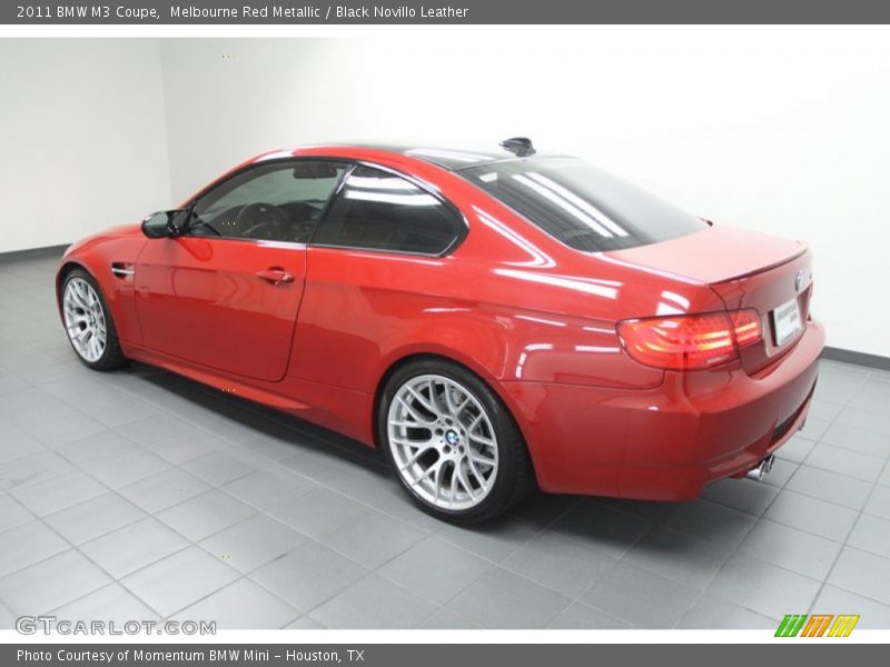 Melbourne Red Metallic / Black Novillo Leather 2011 BMW M3 Coupe
