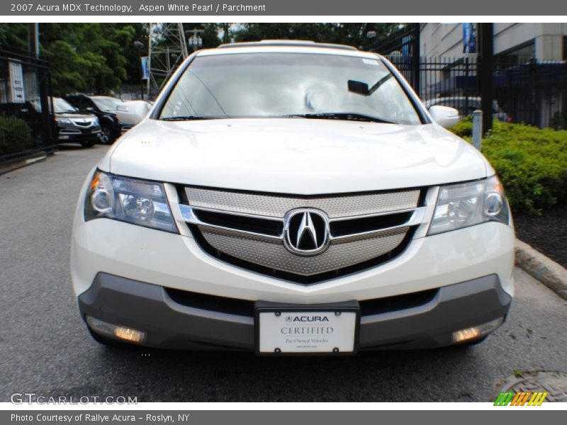 Aspen White Pearl / Parchment 2007 Acura MDX Technology