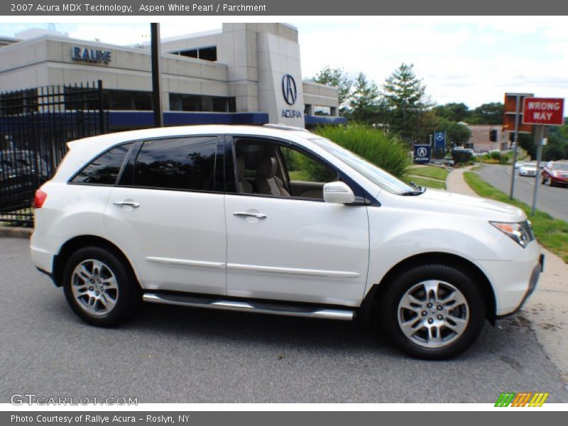 Aspen White Pearl / Parchment 2007 Acura MDX Technology