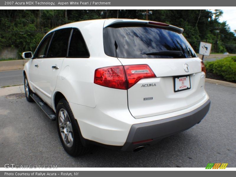 Aspen White Pearl / Parchment 2007 Acura MDX Technology