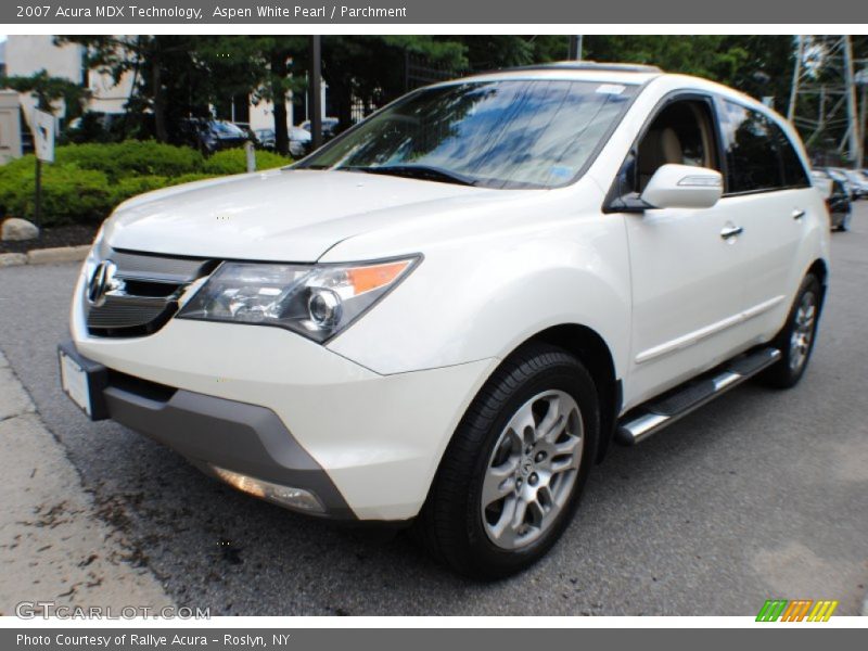Aspen White Pearl / Parchment 2007 Acura MDX Technology