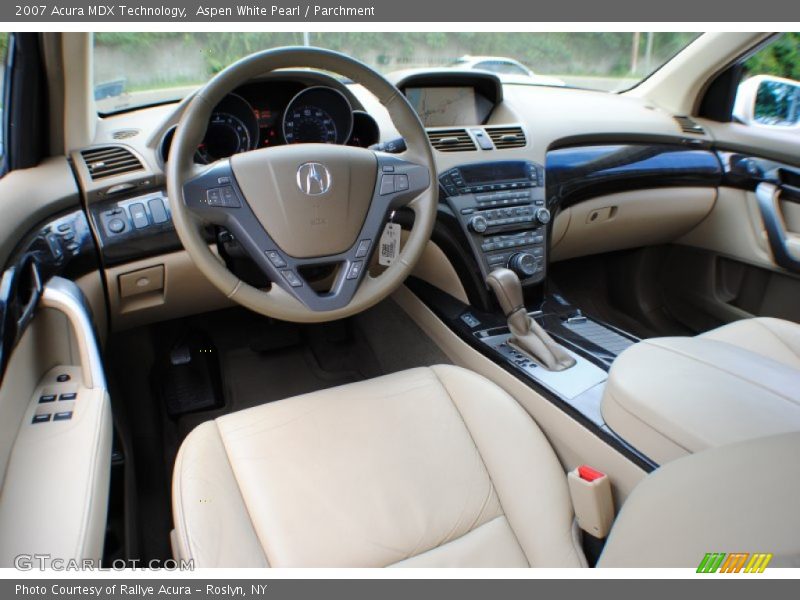 Aspen White Pearl / Parchment 2007 Acura MDX Technology