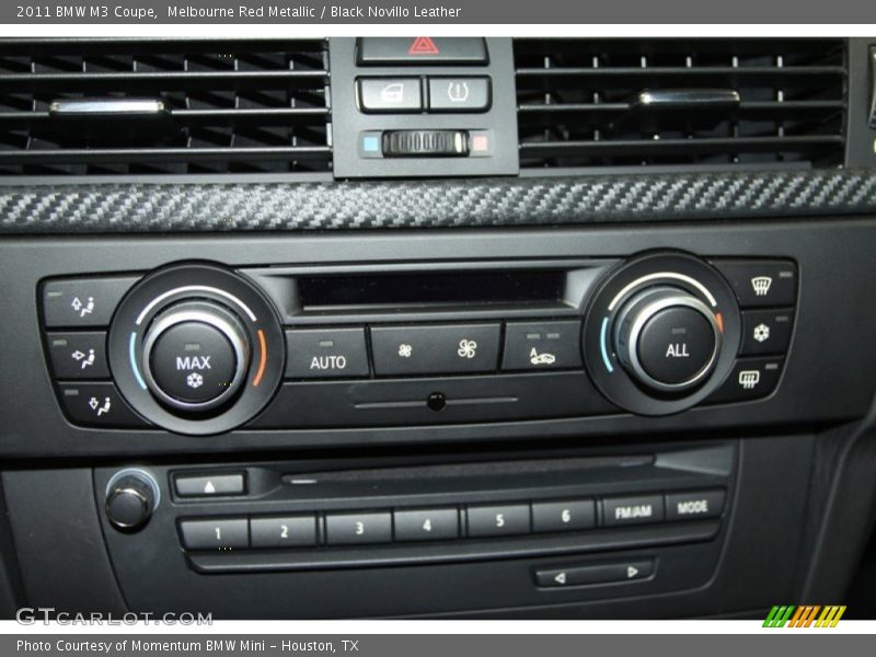 Controls of 2011 M3 Coupe
