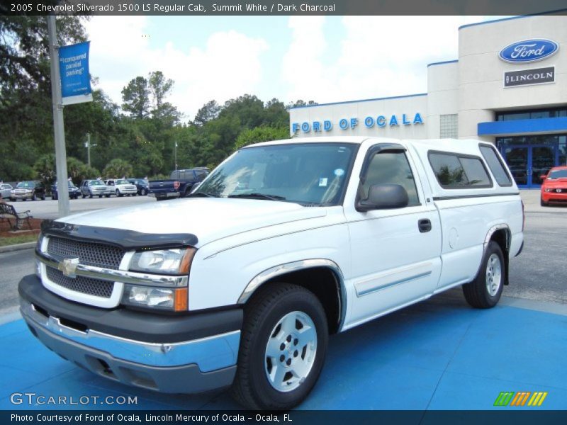 Summit White / Dark Charcoal 2005 Chevrolet Silverado 1500 LS Regular Cab
