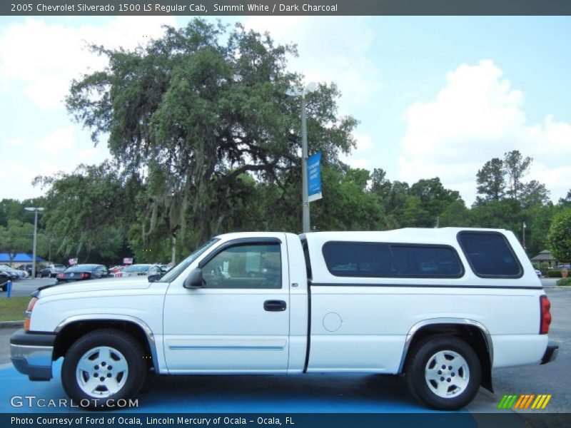 Summit White / Dark Charcoal 2005 Chevrolet Silverado 1500 LS Regular Cab