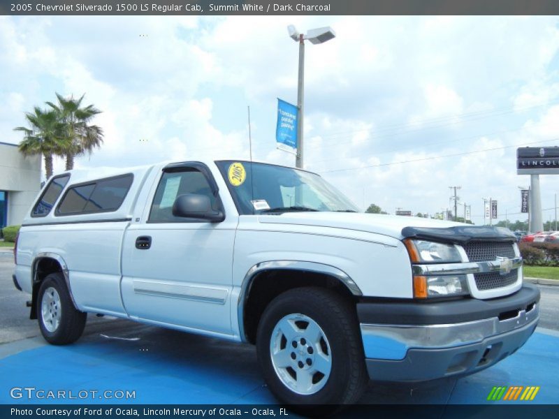 Summit White / Dark Charcoal 2005 Chevrolet Silverado 1500 LS Regular Cab