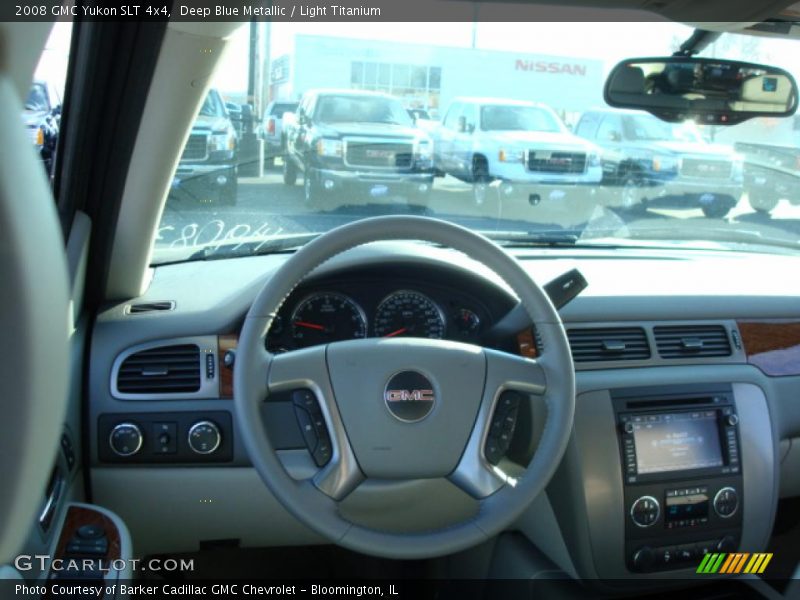 Deep Blue Metallic / Light Titanium 2008 GMC Yukon SLT 4x4