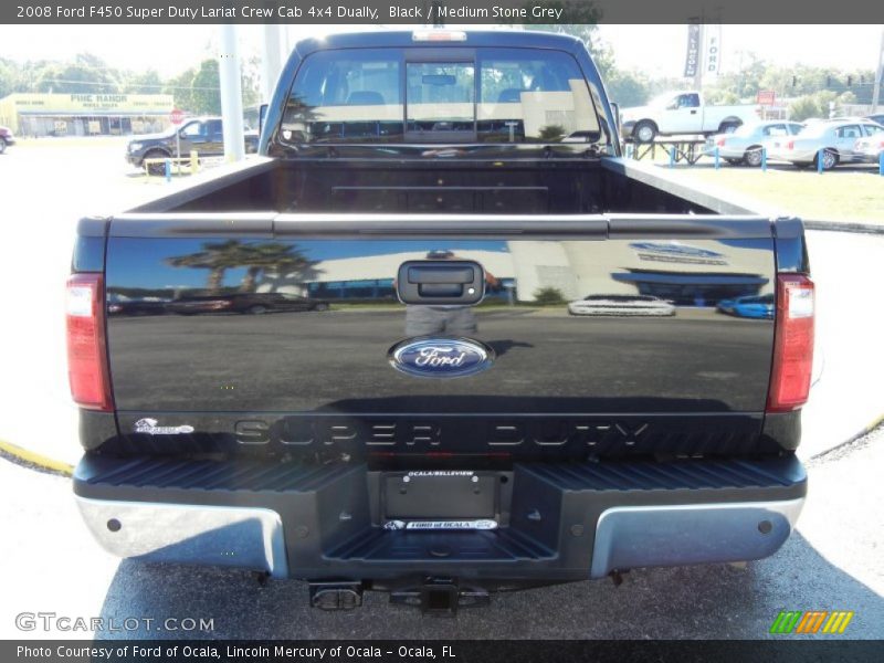 Black / Medium Stone Grey 2008 Ford F450 Super Duty Lariat Crew Cab 4x4 Dually