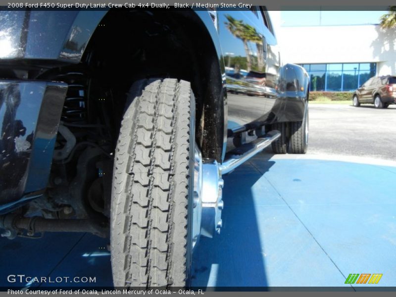 Black / Medium Stone Grey 2008 Ford F450 Super Duty Lariat Crew Cab 4x4 Dually