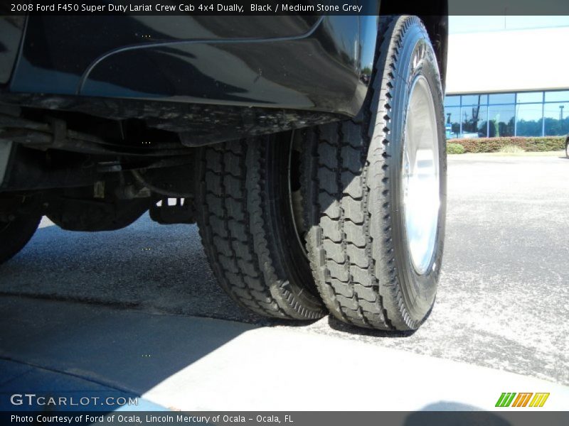 Black / Medium Stone Grey 2008 Ford F450 Super Duty Lariat Crew Cab 4x4 Dually