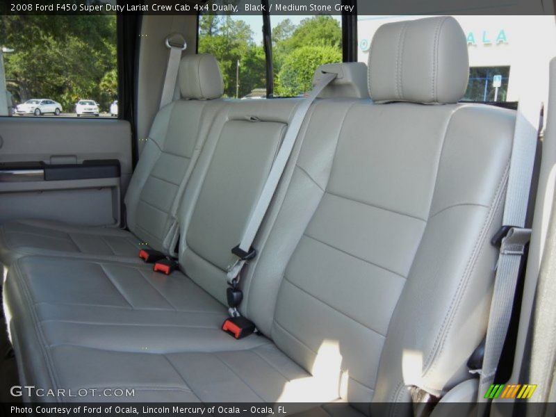 Black / Medium Stone Grey 2008 Ford F450 Super Duty Lariat Crew Cab 4x4 Dually