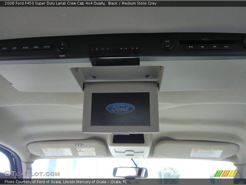 Black / Medium Stone Grey 2008 Ford F450 Super Duty Lariat Crew Cab 4x4 Dually