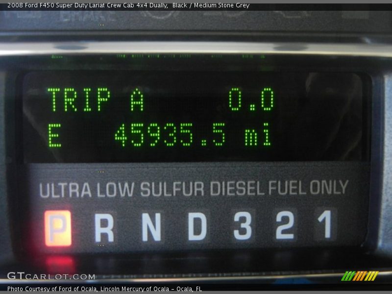 Black / Medium Stone Grey 2008 Ford F450 Super Duty Lariat Crew Cab 4x4 Dually