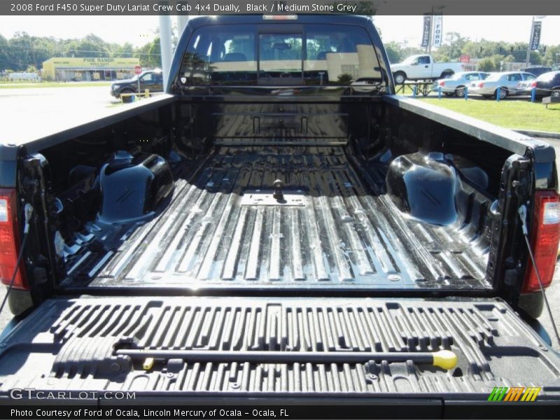 Black / Medium Stone Grey 2008 Ford F450 Super Duty Lariat Crew Cab 4x4 Dually