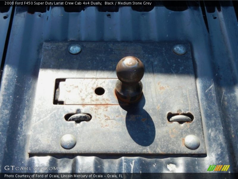 Black / Medium Stone Grey 2008 Ford F450 Super Duty Lariat Crew Cab 4x4 Dually