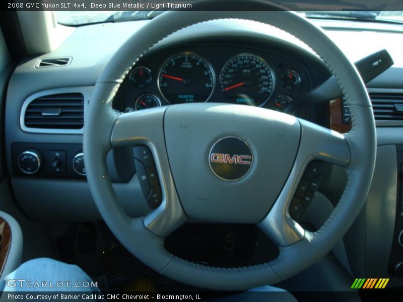 Deep Blue Metallic / Light Titanium 2008 GMC Yukon SLT 4x4