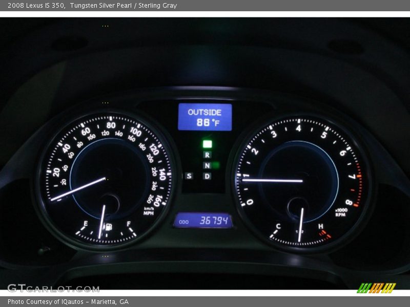Tungsten Silver Pearl / Sterling Gray 2008 Lexus IS 350