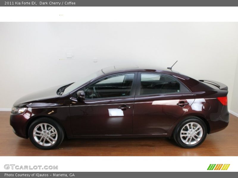 Dark Cherry / Coffee 2011 Kia Forte EX