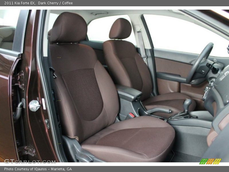 Dark Cherry / Coffee 2011 Kia Forte EX